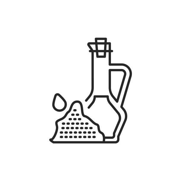 亚麻植物油玻璃瓶图片下载