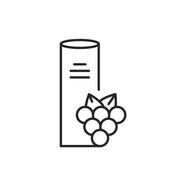 葡萄籽植物油玻璃瓶颜色线图片下载