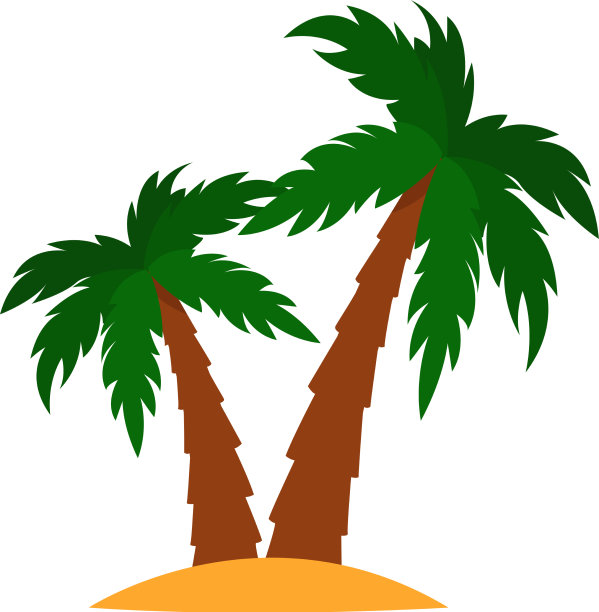 白色背景上的小岛图片下载