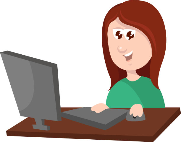 白色背景上的努力工作者图片下载