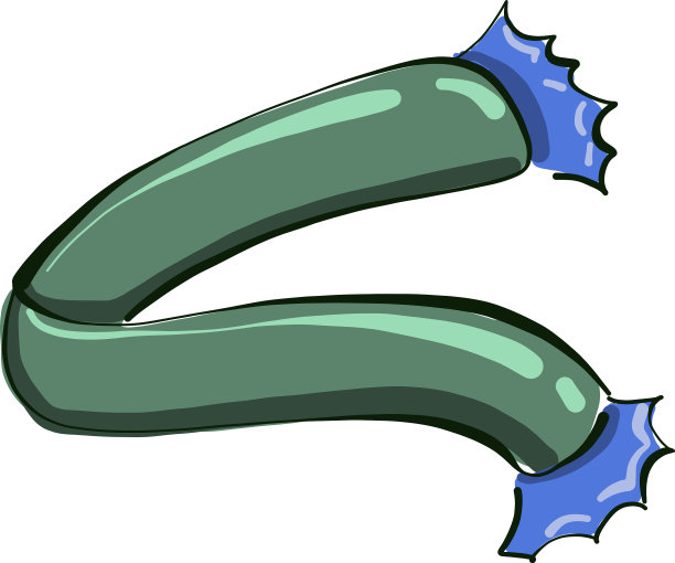 白色背景上的蓝色围巾图片下载