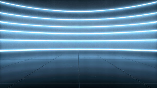 三维渲染混凝土建筑图片下载