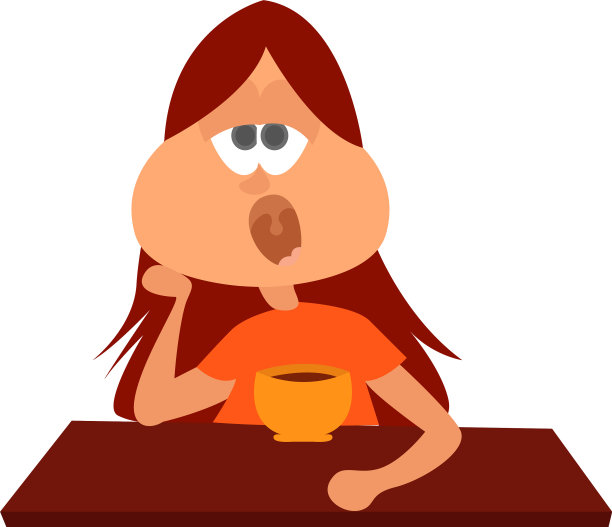 熟睡的女孩在白色的背景图片下载