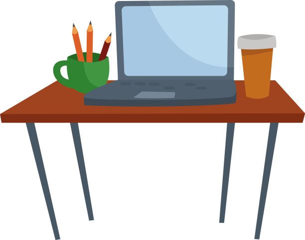 工作桌上的白色背景图片下载