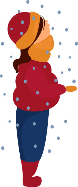 白色背景上的第一场雪图片下载