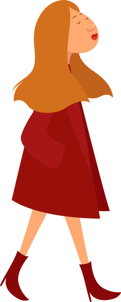 白色背景上的红色外套图片下载