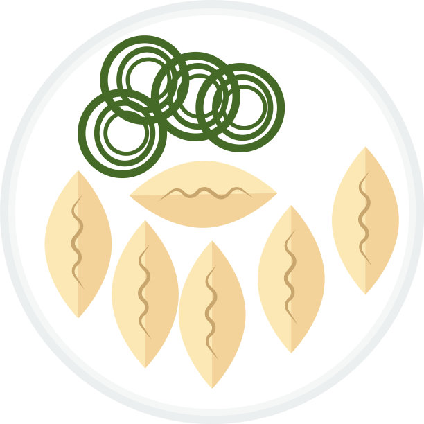 白色背景下的韩国食物图片下载