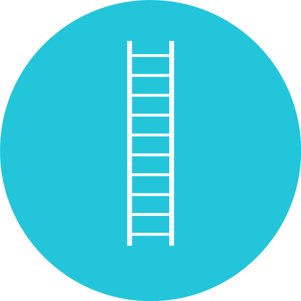 白色背景上的白色梯子图片下载