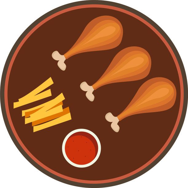 白色背景下的西餐图片下载