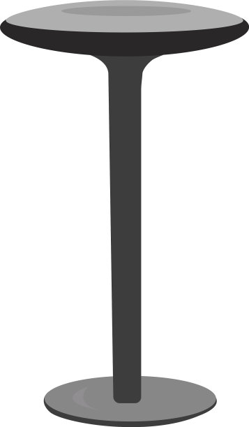 白色背景上的黑色凳子图片下载