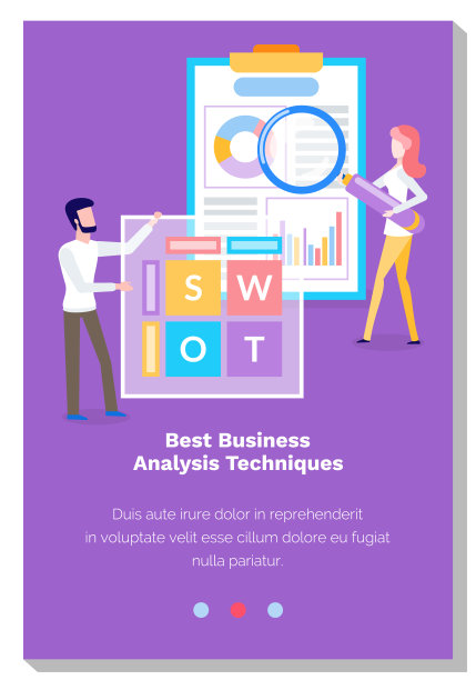 人们学习最好的业务分析技术并工作。网站登陆页模板图片下载