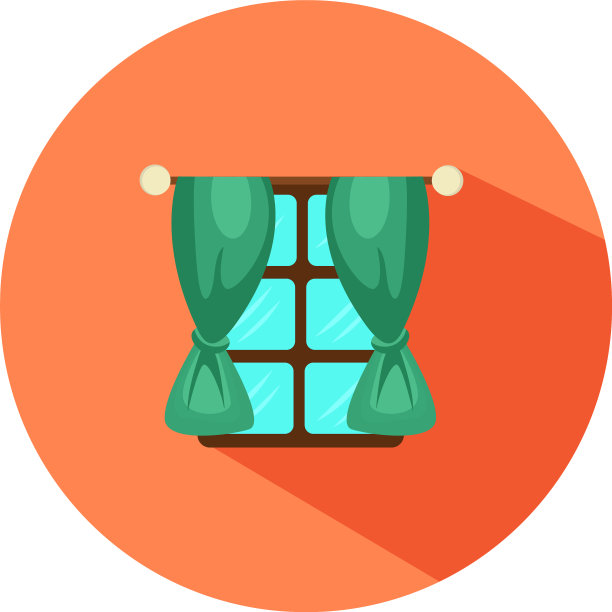 白色背景上的绿色窗口图片下载