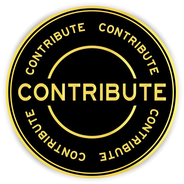 黑色和金色圆形贴纸与字图片下载