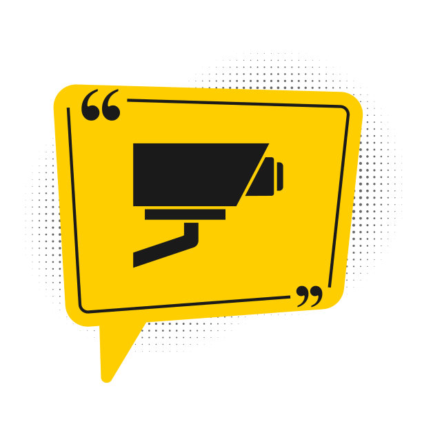 黑色摄像头图标隔离在白色上图片下载