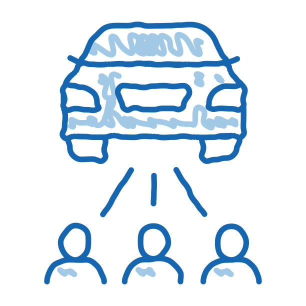 检查由人涂鸦图标手绘插图图片下载