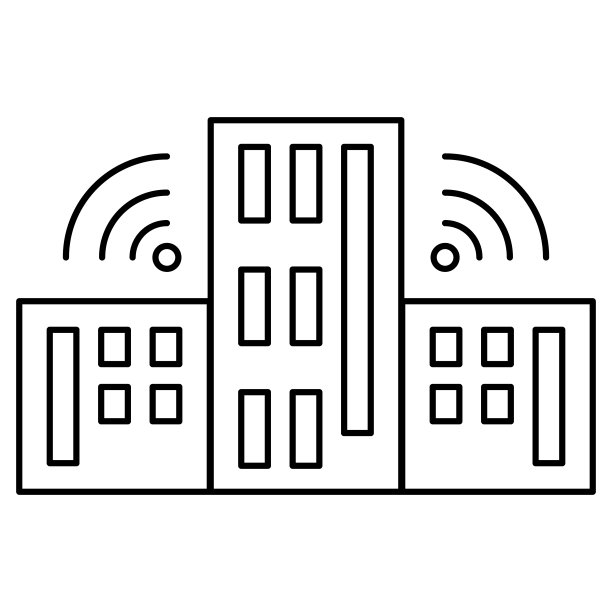 物联网建设矢量图标。智能城市图片下载