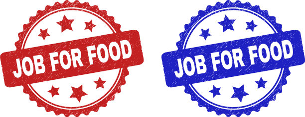 工作的食品玫瑰密封与垃圾风格图片下载