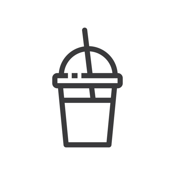 奶昔或一杯果汁，矢量，图标。图片下载