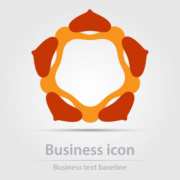 彩色抽象花卉商业图标图片下载