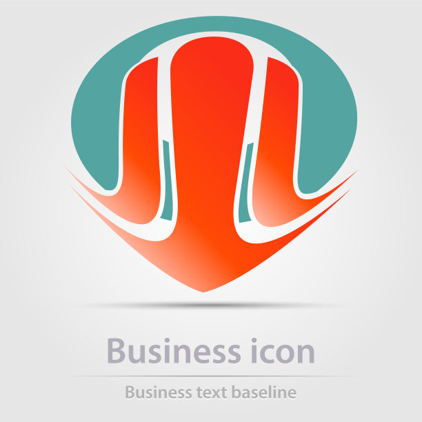 双色抽象商业图标图片下载