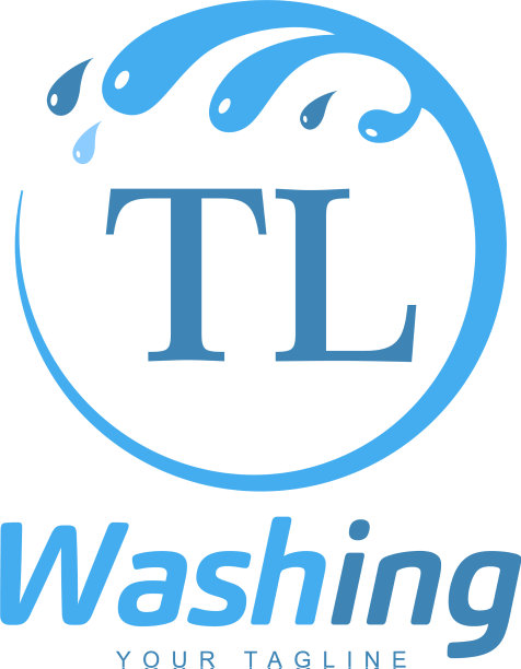 Tl字母设计与水洗标志现代字母图片下载