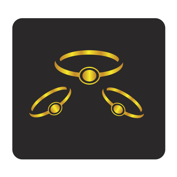 金夫妇结婚戒指设置3d现实图片下载