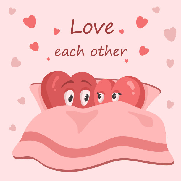 一对拥有两颗爱心的夫妇图片下载