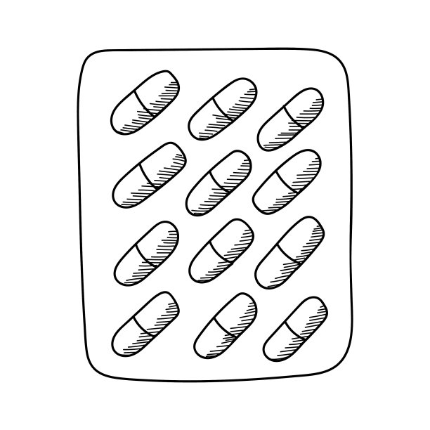 在胶囊中分离在白色背景片上图片下载
