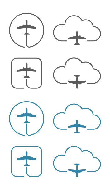 飞机标志图标图片下载