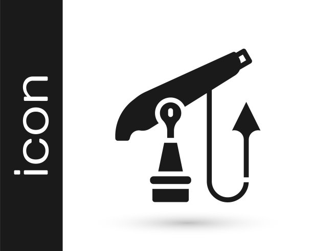 黑色鱼叉图标孤立在白色背景上。在水下捕鱼的渔业制造商。在水下潜水设备。向量图片下载