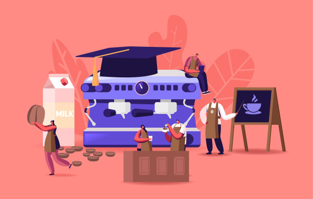 咖啡师学校咖啡冲泡的人物研究图片下载