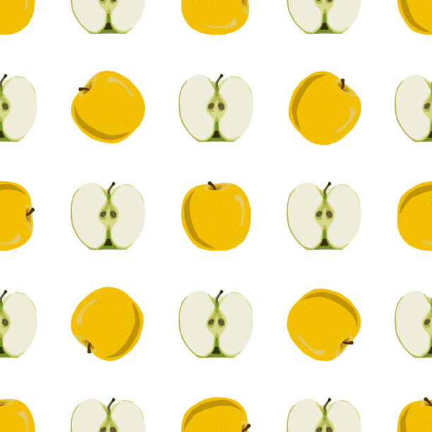 主题上大大的彩色无缝苹果图片下载