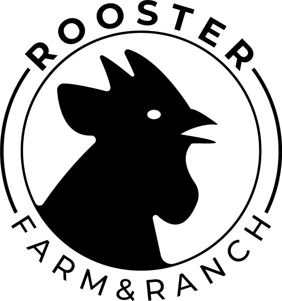 家畜标志公鸡复古设计图形图片下载