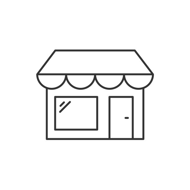 存储大纲图标上的白色背景可编辑图片下载