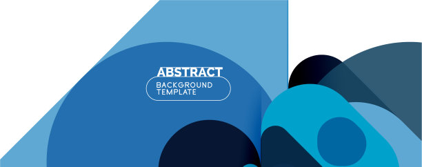 平面的几何圆形形状和动态的线条图片下载