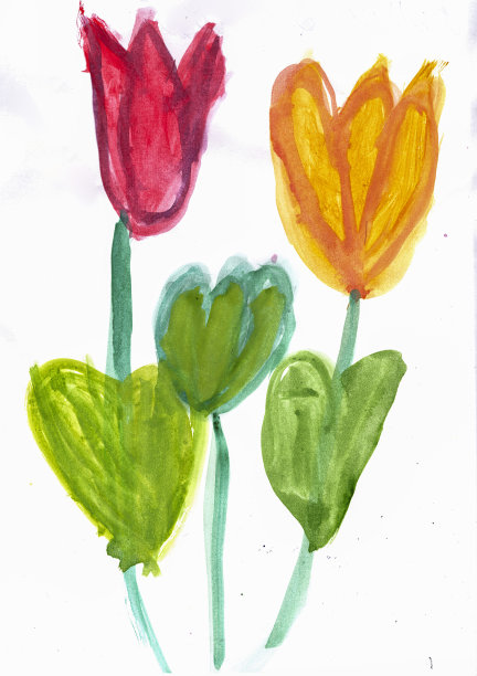 水彩画的花图片下载