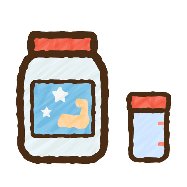 简单可爱的蛋白质饮料clipart图片下载