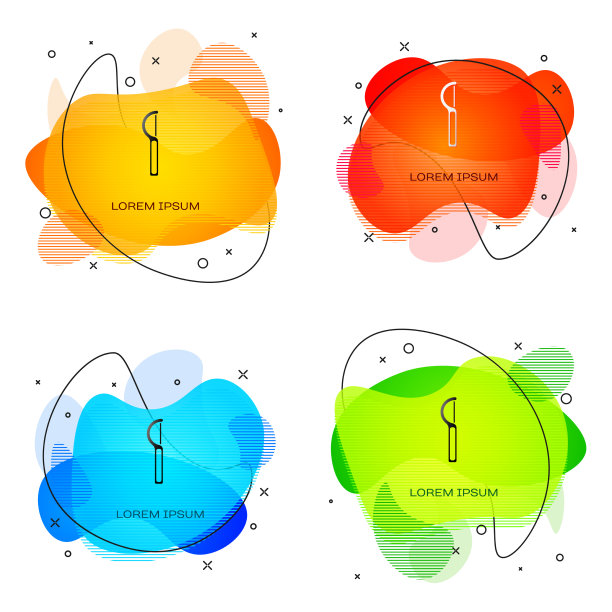 白色牙线上孤立的黑色牙线图标图片下载