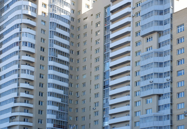 多层现代住宅的碎片。现代住房的概念图片下载