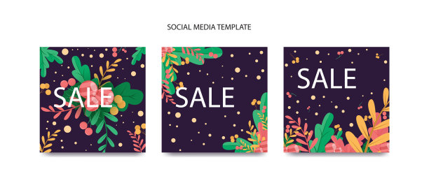 Instagram提供商业销售模板图片下载