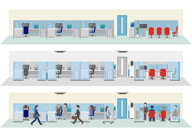 新办公室的风格。感染控制办公室。图片下载