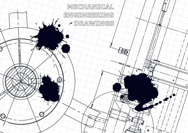 封面传单横幅工程蓝图图片下载