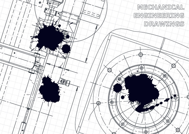 封面传单工程蓝图横幅图片下载