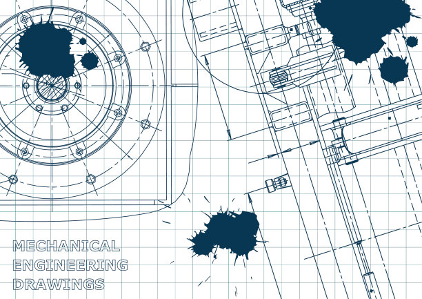 蓝图草图工程封面传单横幅图片下载