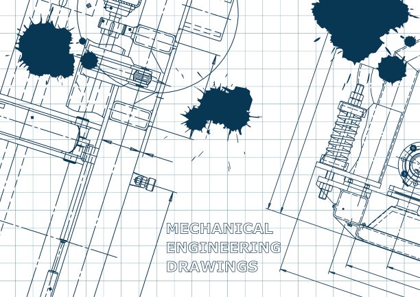 蓝图草图工程封面传单横幅图片下载