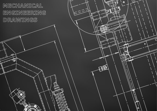 蓝图草图工程封面传单横幅图片下载