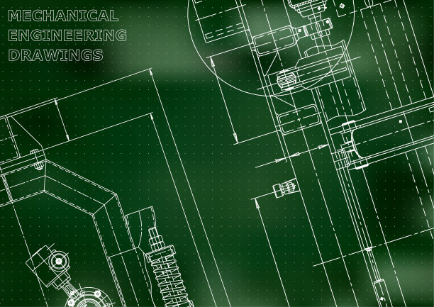 蓝图草图工程封面传单横幅图片下载