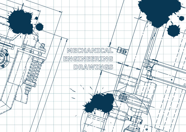 蓝图草图工程封面传单横幅图片下载