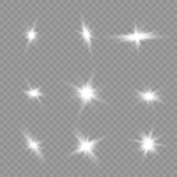 白色发光的光在透明的玻璃上爆炸图片下载