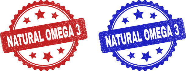 天然欧米茄3玫瑰邮票与grunged风格图片下载